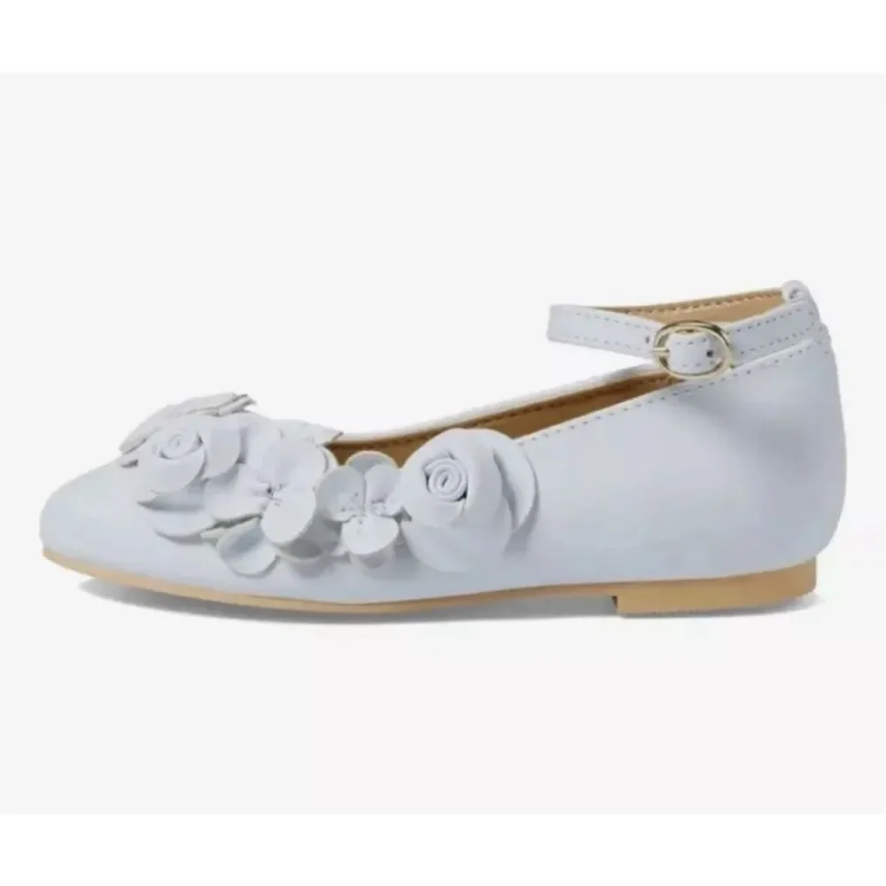 Janie & Jack Flower Ballet Flat LEFT SHOE ONLY White Size 7